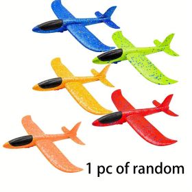 1pc, Random Models Foam Hand-thrown, Aircraft Flying Toys, Flying Machine Model Glider, Summer Beach Park Outdoor Family Toys Games, Summer Decor