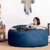 Jaxx Saxx 5 Foot Large Bean Bag w/ Removable Cover, Navy