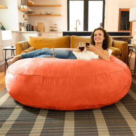 Jaxx 6 ft Cocoon - Large Bean Bag Chair for Adults, Mandarin