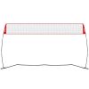 VEVOR Freestanding Volleyball Training Net for Indoor or Outdoor Use, Adjustable Height Portable Net System with Carrying Bag