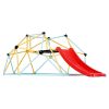 VEVOR Climbing Dome, for Kids 3 to 9 Years Old, 8FT Geometric Dome Climber with Slide,Jungle Gym Supports 600LBS and Easy Assembly, with Climbing Grip