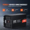 VEVOR Modified Sine Wave Inverter, 5000W, DC 12V to AC 120V Power Inverter with 6 AC Outlets 2 USB Port 1 Type-C Port