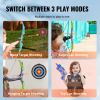 VEVOR Bow and Arrow Set for Kids, 2 Pack LED Light Up Archery Set with 20 Suction Cup Arrows, Standing Target, 2 Quivers, 2 Guns, 20 Soft Bullets