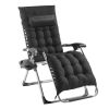 VEVOR Zero Gravity Chair 26" Zero Gravity Recliner Lounge Chair Indoor & Outdoor