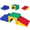 VEVOR Single Tunnel Climber, Toddler Playset, Foam Climbing Blocks for Toddlers, Kids Tunnel Maze with Stairs and Ramp