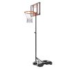 VEVOR Basketball Hoop, 5-7 ft Adjustable Height Portable Backboard System, 28 inch Basketball Hoop & Goal, Kids & Adults Basketball Set with Wheels