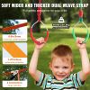 VEVOR Ninja Warrior Obstacle Course for Kids, 2 x 50 ft Weatherproof Slacklines, 500lbs Weight Capacity Monkey Line, Outdoor Playset Equipment