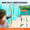 VEVOR Bow and Arrow Set for Kids, 2 Pack LED Light Up Archery Set with 20 Suction Cup Arrows, Standing Target, 2 Quivers, 2 Guns, 20 Soft Bullets