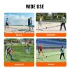 VEVOR Badminton Net, Height Adjustable Volleyball Net, 20ft Wide Foldable Pickleball Net, Portable Tennis Net Set with Poles, Stand, Bag, Rackets