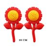 2 Pair-Sunflower-Kids Toy Dumbbell with Bell-Morning Exercises/Dance Performance