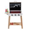 VEVOR 21 PCS Kids BBQ Grill Playset Wooden Cooking Grill Toy Set Pretend Sound