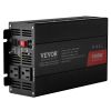 VEVOR Modified Sine Wave Inverter, 1500W, DC 12V to AC 120V Power Inverter with 2 AC Outlets 2 USB Port 1 Type-C Port 6 Spare Fuses