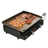 VEVOR Commercial Griddle, 22.4" Heavy Duty Manual Flat Top Griddle, Countertop Gas Grill with Non-Stick Cooking Plate, Steel LPG Gas Griddle