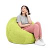 Jaxx Saxx 3 Foot Round Bean Bag w/ Removable Cover, Lime