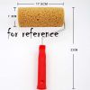 Faux Seaweed Sponge Texture Paint Rollers Art Roller Brush with Handle for Home Wall Painting; 7 inch