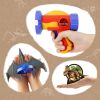 Rocket Launcher Airplane Toy with Dinosaur Targets Foam Pterosaur Shooting Games for Outdoor Kids Toys 5 6 7 8 Year Old Boy Catapult Plane Toy Christm