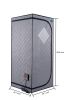 Portable Full Size Grey Infrared Sauna tent‚ÄìPersonal Home Spa, with Infrared Panels, Heating Foot Pad, Controller, Foldable Chair