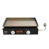 VEVOR Commercial Griddle, 22.4" Heavy Duty Manual Flat Top Griddle, Countertop Gas Grill with Non-Stick Cooking Plate, Steel LPG Gas Griddle