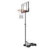 VEVOR Basketball Hoop, 5-7 ft Adjustable Height Portable Backboard System, 32 inch Basketball Hoop & Goal, Kids & Adults Basketball Set with Wheels