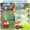 2 In 1 Water Sprinkler Baseball Helicopter Toy for Kids 360¬∞Rotating Water Tee Ball Set for Backyard Lawn Pool Party Outdoor Summer Game for 3+ Years