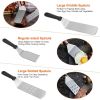 7Pcs Griddle Accessories Kit Stainless Steel BBQ Grilling Utensil Tools Outdoor Barbecue Griddle Spatulas Set