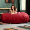 Jaxx 6 ft Cocoon - Large Bean Bag Chair for Adults, Cinnabar