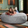 Jaxx 6 ft Cocoon - Large Bean Bag Chair for Adults, Platnium