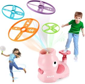 Outdoor Toys for Kids Ages 4-8: Elephant Butterfly Catching Game - Toddler Chasing Toy 3 4 5 6 7 Year Old Boys Girl Flying Spinner Toy Disc Rocket Lau (Color: Fantastic Green)