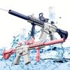 M416 Electric Water Gun - Powerful Water Soaker With External Water Bottle Connection - Up To 20 FT Long Range Automatic Toy For Kids & Adults - Perfe