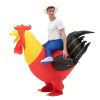 1pc Big Red Chicken Inflatable Suits For Performances, Outdoor Team Building Activities, Game Suits, And 3D Inflatable Suits, Halloween