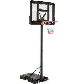 Outdoor portable basketball rack, suitable for children and adults, durable family game set (Color: as Pic)