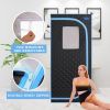 Portable Plus Type Full Size Far Infrared Sauna tent. Spa;  Detox ; Therapy and Relaxation at home.Larger Space; Stainless Steel Pipes Connector Easy