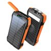 Portable Charger, Solar Power Bank 33500mAh Fast Charging, Solar Battery Pack with Waterproof 6W Bright Flashlight for iPhone Samsung Tablet