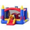 VEVOR Inflatable Bounce House, Outdoor High Quality Playhouse Trampoline, Jumping Bouncer with Blower, Slide, and Storage Bag