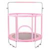 55" Trampoline for Kids Mini Toddler Trampoline with Net Indoor Outdoor