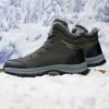 New men's winter Oxford cloth outdoor waterproof non-slip hiking boots warm non-slip men's shoes 39-48