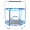 55" Trampoline for Kids Mini Toddler Trampoline with Net Indoor Outdoor