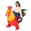 1pc Big Red Chicken Inflatable Suits For Performances, Outdoor Team Building Activities, Game Suits, And 3D Inflatable Suits, Halloween