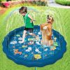 100/170 CM Children Pet Water Mat Summer Beach Inflatable Water Spray Pad Lawn Swimming Pool Mat Pet Sprinkler Outdoor Game Toy