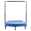 56" Trampoline for Kids Foldable Mini Toddler Trampoline Indoor Outdoor