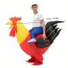 1pc Big Red Chicken Inflatable Suits For Performances, Outdoor Team Building Activities, Game Suits, And 3D Inflatable Suits, Halloween