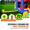 VEVOR Inflatable Bounce House, Outdoor High Quality Playhouse Trampoline, Jumping Bouncer with Blower, Slide, and Storage Bag