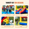 VEVOR Inflatable Bounce House, Outdoor High Quality Playhouse Trampoline, Jumping Bouncer with Blower, Slide, and Storage Bag