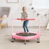 36" Trampoline for Kids Foldable Mini Toddler Trampoline Indoor Outdoor