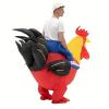 1pc Big Red Chicken Inflatable Suits For Performances, Outdoor Team Building Activities, Game Suits, And 3D Inflatable Suits, Halloween