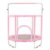 55" Trampoline for Kids Mini Toddler Trampoline with Net Indoor Outdoor