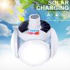 Solar Outdoor Lights Folding LED Soccer Light Bulb Portable Emergency Solar Lamp USB Charge Search Light For Camping Hiking Home