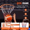 VEVOR Basketball Rim, Wall Door Mounted Basketball Hoop, Heavy Duty Q235 Basketball Flex Rim Goal Replacement with Net