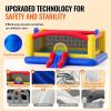 VEVOR Inflatable Bounce House, Outdoor High Quality Playhouse Trampoline, Jumping Bouncer with Blower, Slide, and Storage Bag