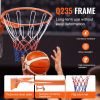 VEVOR Basketball Rim, Wall Door Mounted Basketball Hoop, Heavy Duty Q235 Basketball Flex Rim Goal Replacement with Net